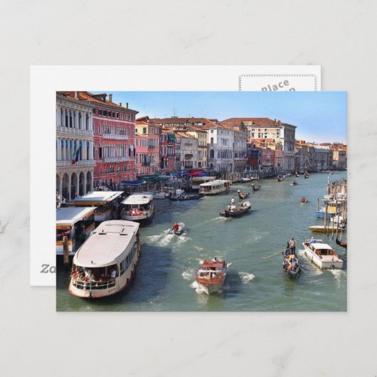 VENICE RIALTO BRIDGE UITZICHT BRIEFKAART (Voorkant / Achterkant)