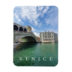 Venice Rialto Bridge uitzicht fridge magnet Magneet