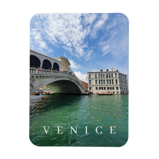Venice Rialto Bridge uitzicht fridge magnet Magneet (Verticaal)