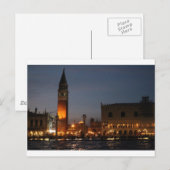 Venice San Macro Square at Night briefkaart (Voorkant / Achterkant)