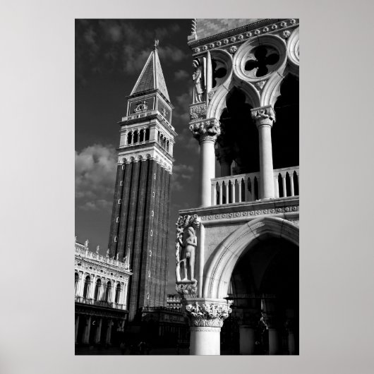 Venice San Marco Tower & Doge Palace Poster (Voorkant)
