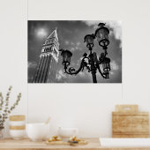 Venice San Marco Tower en Street Light Poster (Keuken)