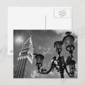 Venice San Marco Tower en Street Lights Briefkaart (Voorkant / Achterkant)