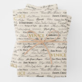 Venice Sights Gift Wrap - 3 vellen (In situ)