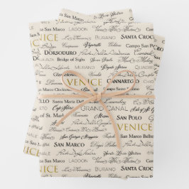 Venice Sights Gift Wrap - 3 vellen