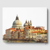 Venice Skyline Watercolor Wedding Gastenboek (Achterkant)