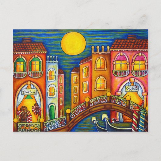 Venice Soiree Post Card Briefkaart (Voorkant)