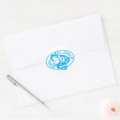 Venice Stamp Ronde Sticker (Envelop)