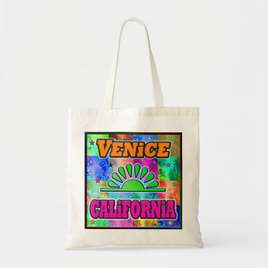 Venice Sun en Palms Bag Tote Bag (Voorkant)