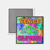 Venice Sun en Palms Magnet (Voorkant / Achterkant)