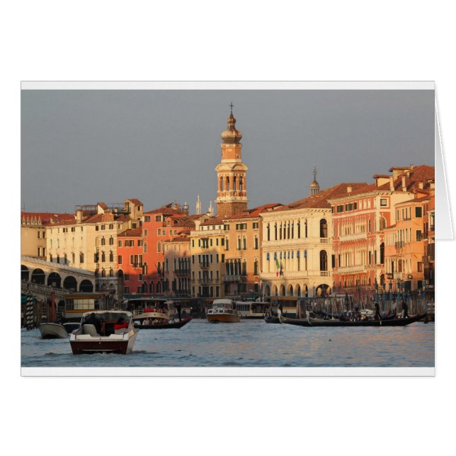 Venice Sunset bij de Rialtro Bridge (Voorkant Horizontaal)