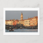 Venice Sunset bij het briefkaart van de Rialtro Br (Voorkant)