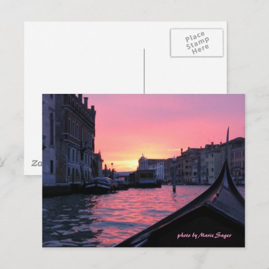 Venice Sunset Briefkaart (Voorkant / Achterkant)