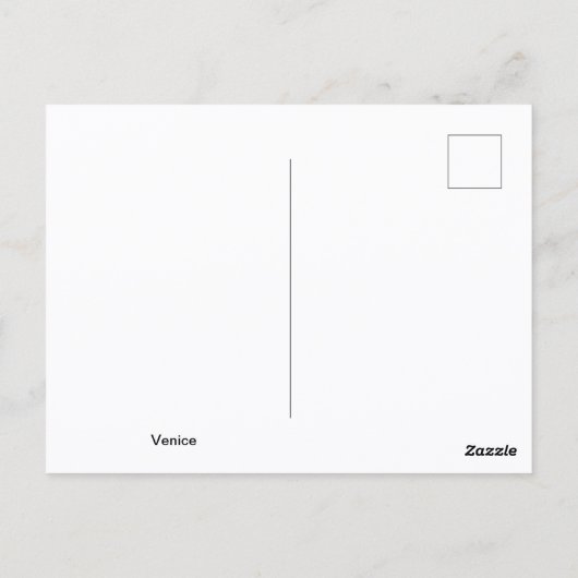 Venice Sunset Canal & Bridge – Romantic Briefkaart (Achterkant)