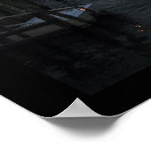 Venice Sunset met Gondalas Poster (Hoek)