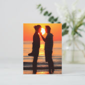 VENICE SUNSET OP LIDO BEACH BRIEFKAART (Staand voorkant)