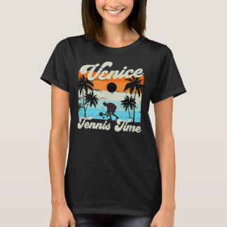 Venice Tennis Time - Retro Vintage Paddle Tennis T-shirt