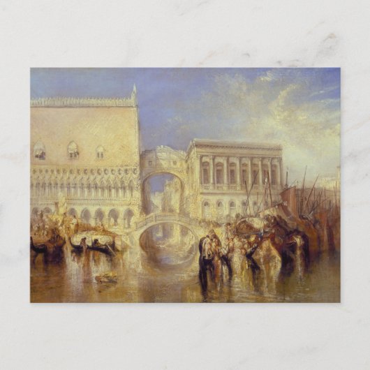 Venice the Bridge of Sighs J. M. W. Turner Italy Briefkaart (Voorkant)