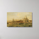 Venice The Dogana en Santa Maria della Salute Canvas Afdruk (Voorkant)