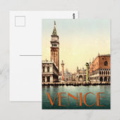 Venice The Piazzetta Grand Canal Italië Briefkaart (Voorkant / Achterkant)