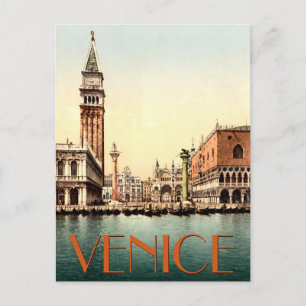 Venice The Piazzetta Grand Canal Italië Briefkaart