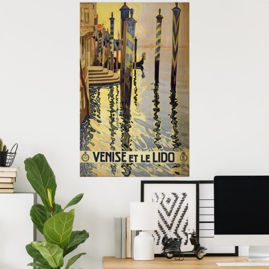 Venice Travel Poster (Thuiskantoor)