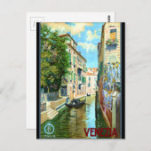  Venice Travel Poster Briefkaart (Voorkant / Achterkant)