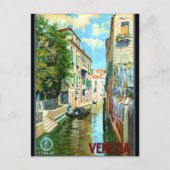  Venice Travel Poster Briefkaart (Voorkant)