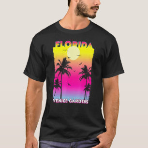 Venice Tuinen Florida Fl Zomer Vintage Zonsonderga T-shirt