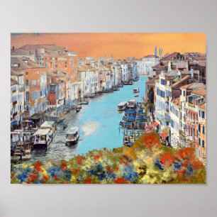 VENICE - Uitzicht VAN DE CANAL GRANDE Poster