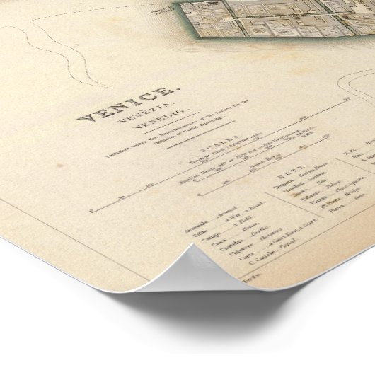 Venice Venezia Venedig Poster (Hoek)