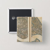 Venice Venezia Venedig Vierkante Button 5,1 Cm (Voorkant /achterkant)