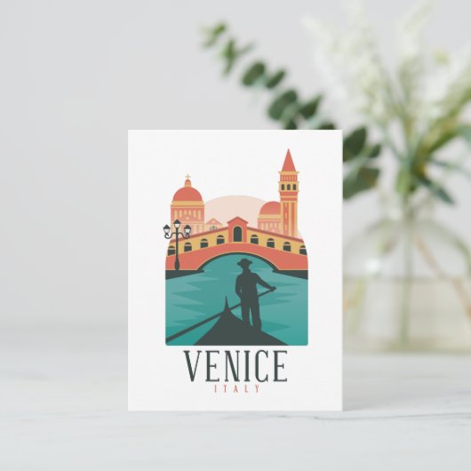 Venice Vintage Revel Briefkaart (Staand voorkant)