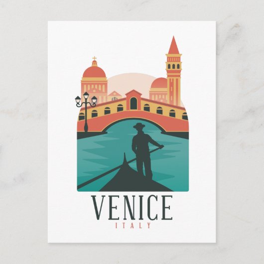 Venice Vintage Revel Briefkaart (Voorkant)