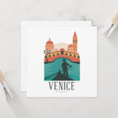 Venice Vintage Revel Kaart (Voorkant / Achterkant in situ)