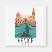 Venice Vintage Travel Magnet (Voorkant)