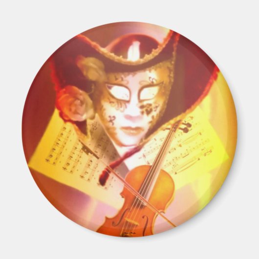 Venice Violinist Magnet (Voorkant)