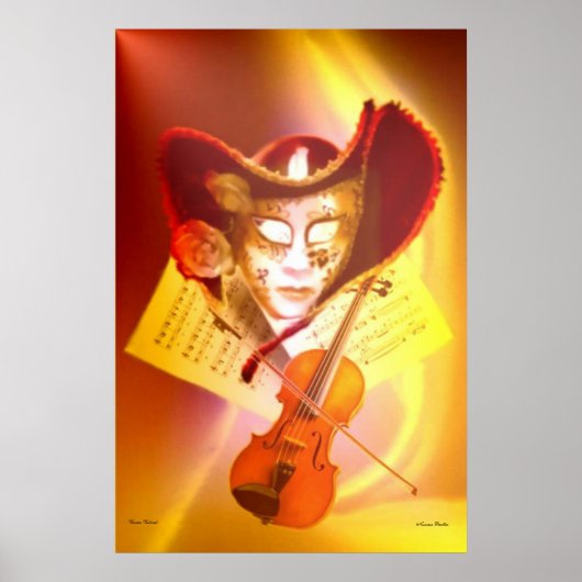 Venice Violinist Print (Voorkant)