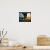 Venice Vissende Pier Poster (Keuken)