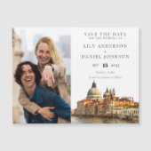 Venice Wedding Photo Save The Date Magnetische Uitnodiging (Voorkant)