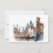 Venice Wedding RSVP Kaart Basilica della Salute (Achterkant)