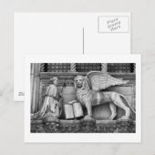 VENICE WINGING LION B/W BRIEFKAART (Voorkant / Achterkant)