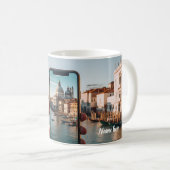 Venice's Timeless Canals: Mug for Travel Lovers Koffiemok (Voorkant rechts)