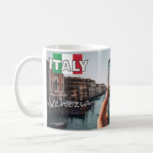 Venice's Timeless Canals: Mug for Travel Lovers Koffiemok (Links)