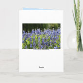 VeniceTexas Bluebonnet Happy Birthday Kaart (Achterkant)