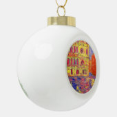 venijskanaallicht keramische bal ornament (Links)