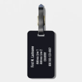  "Venise et le Lido" aangepast bagagelabel (Achterkant verticaal)