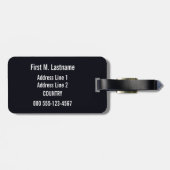  "Venise et le Lido" aangepast bagagelabel (Achterkant horizontaal)