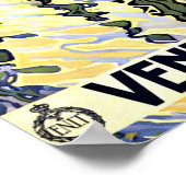 Venise et le Lido Italy Vintage Travel Poster (Hoek)