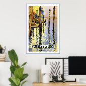 "Venise et le Lido" Vintage Travel Poster (Thuiskantoor)